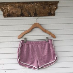 Dusty pink American Apparel jogging shorts!